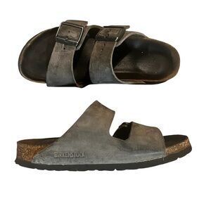Birkenstock Arizona Soft Footbed Sandals - Gray